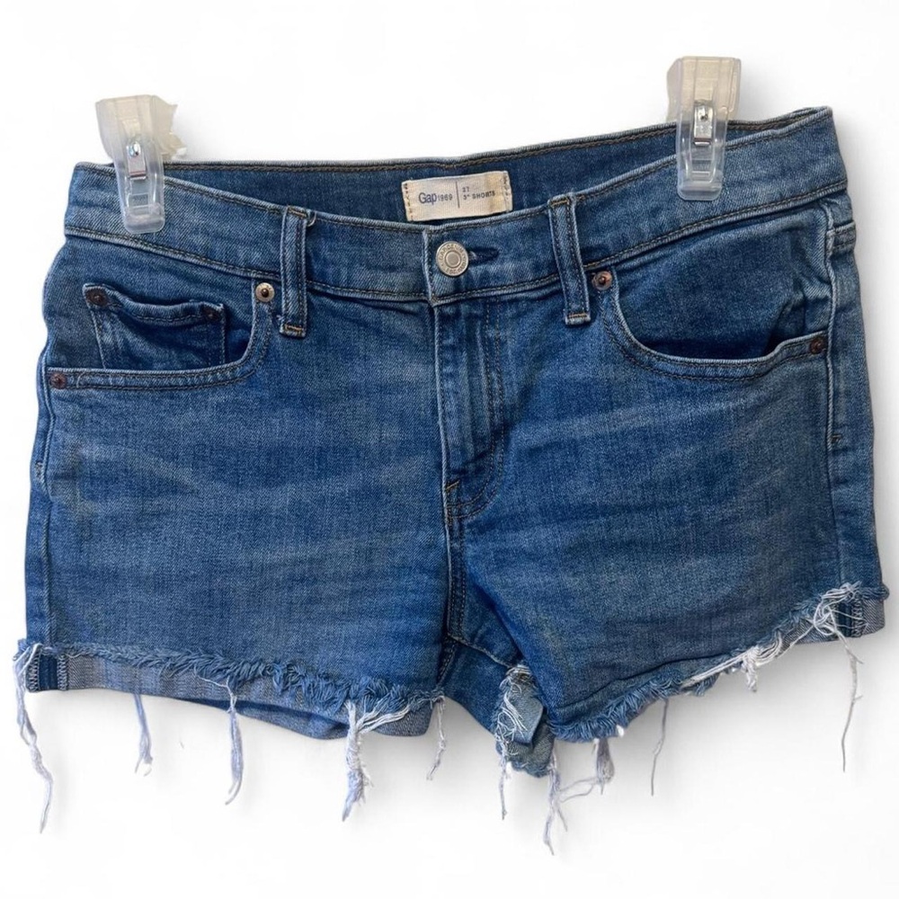 GAP Blue Jean Shorts Classic Cut-Off Style